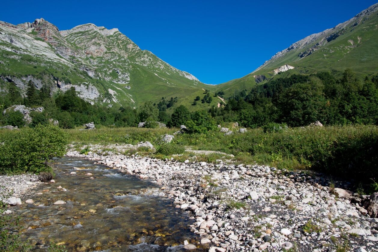The stunning beauty of the mountains of the Northwest Caucasus is a hidden gem worth discovering on your next vacation. | STOCK.ADOBE.COM